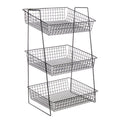Black Wire 3-Tier Basket Stand A803029