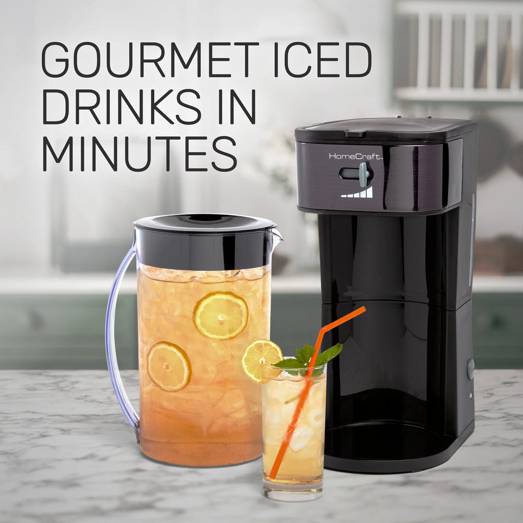 Black Stainless Steel Iced Coffee and Tea Brewing System Z89176
