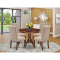 5 Pc Dining Set with Round Table and 4 Chairs I1383