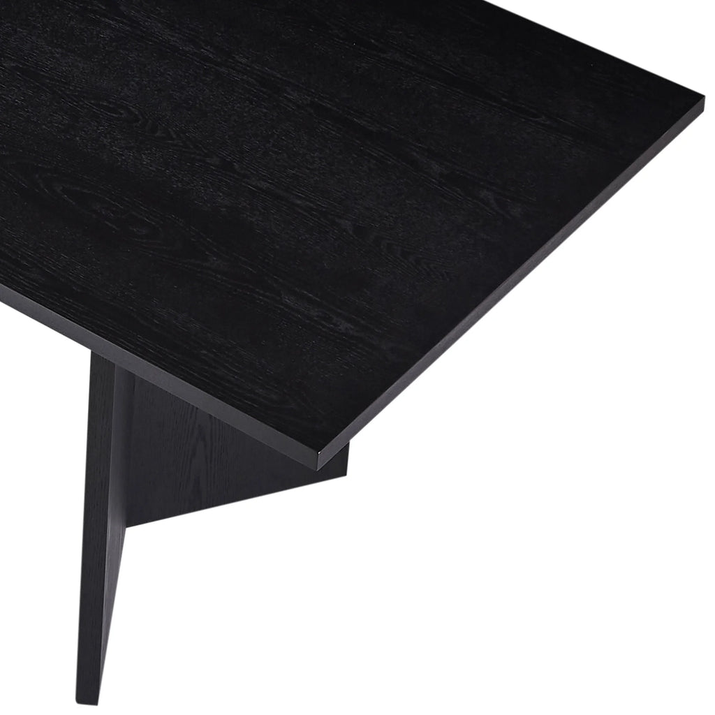 Black 78.74 inch Wood Dining Table B7437