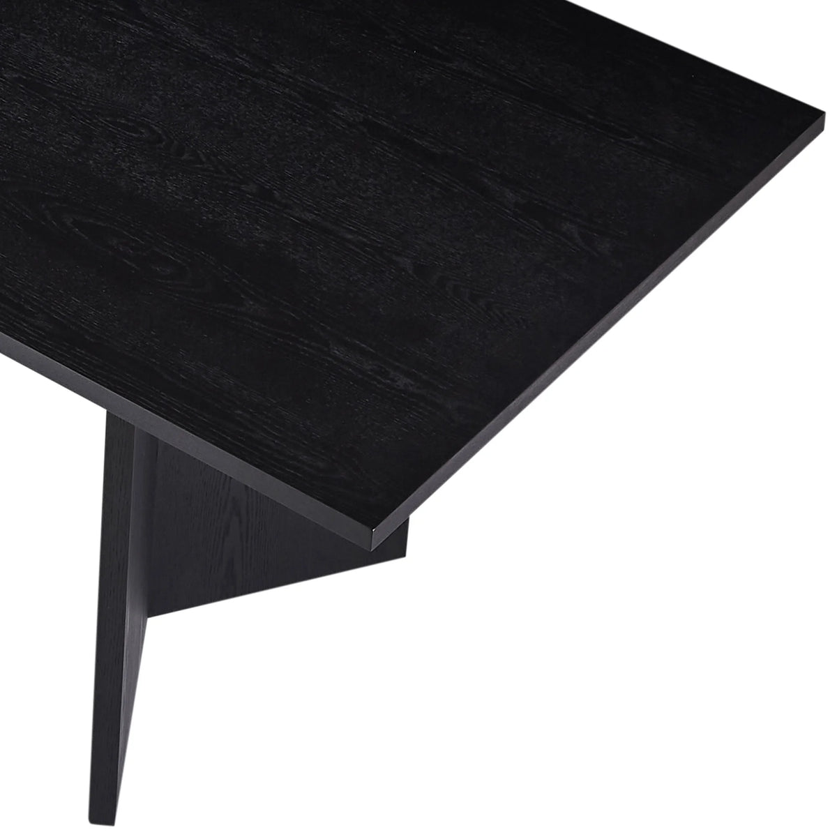 Black 78.74 inch Wood Dining Table B7437
