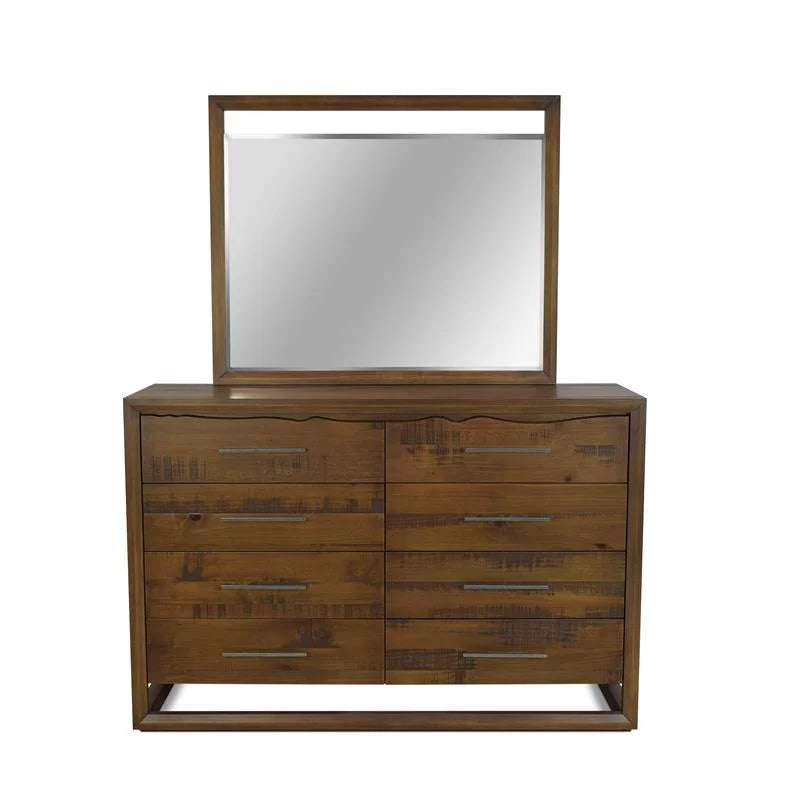 King Size Mocha Brown Wood Bedroom Set N30202
