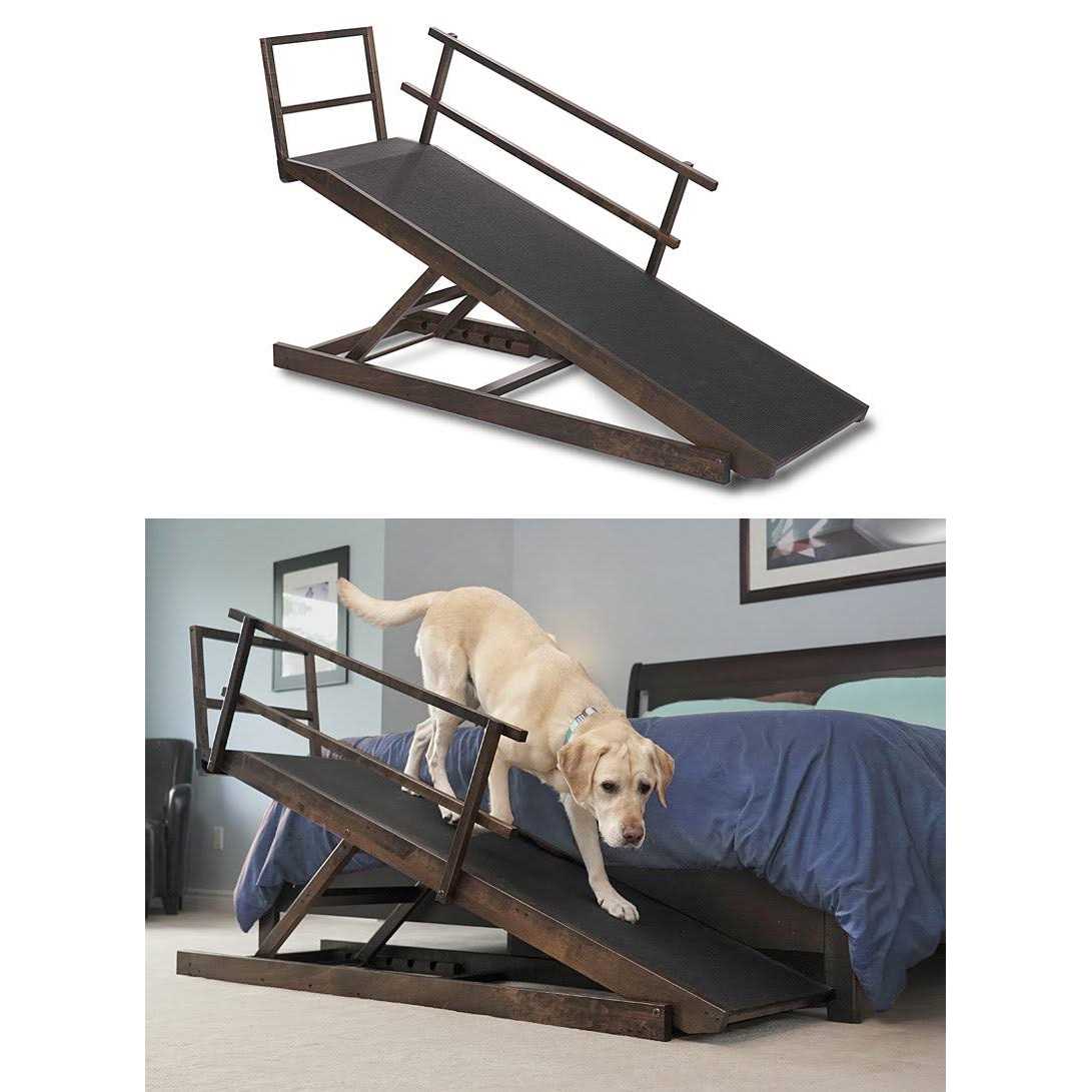 Large Adjustable Height Dog Bed Ramp S6561