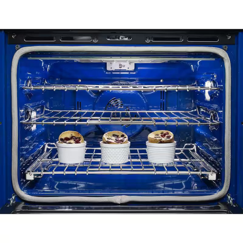 30 in. Double Electric Wall Oven Self-Cleaning with Convection in White I920717