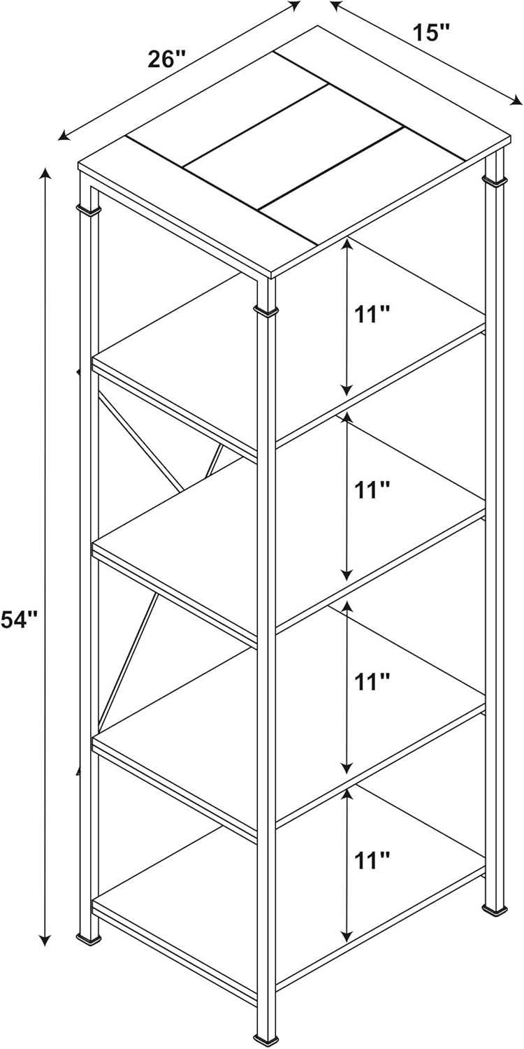 Black Bookcase J630842