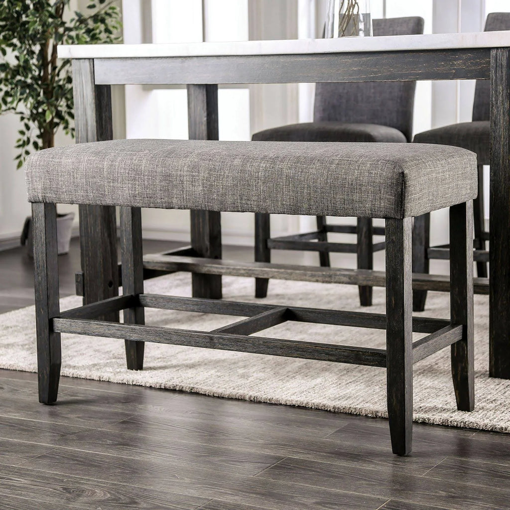 Gray Counter Height Bench N6100