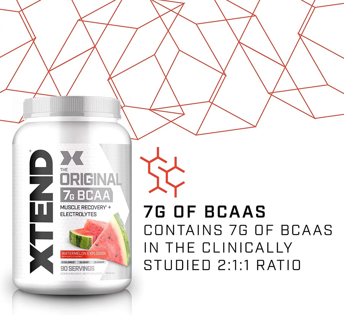 BCAA Powder Watermelon Electrolytes 90 Servings K69177