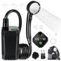Portable Camping Shower with LED Display, 4 Spray Modes, IPX7 Waterproof H264003