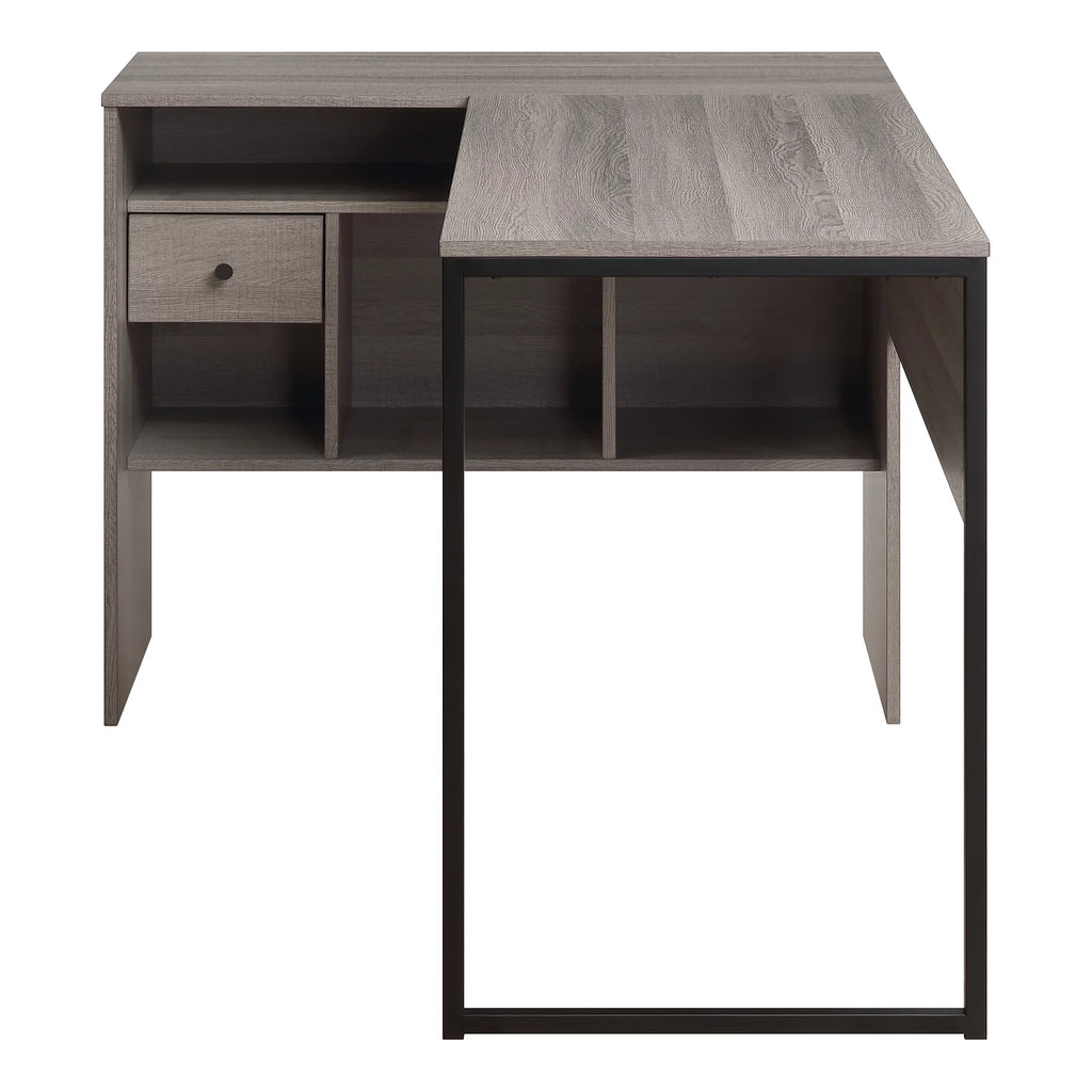 L-Shape Desk in Farm Oak Finish W23101