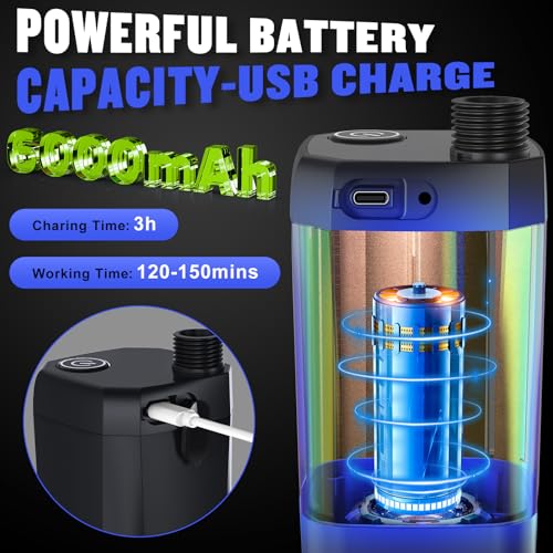Portable Camping Shower with LED Display, 4 Spray Modes, IPX7 Waterproof H264003