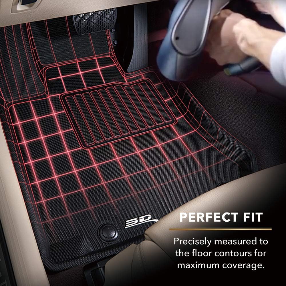 All-Weather Floor Mats 1st 2nd & 3rd Row Black G863