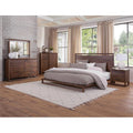 King Size Mocha Brown Wood Bedroom Set N30202