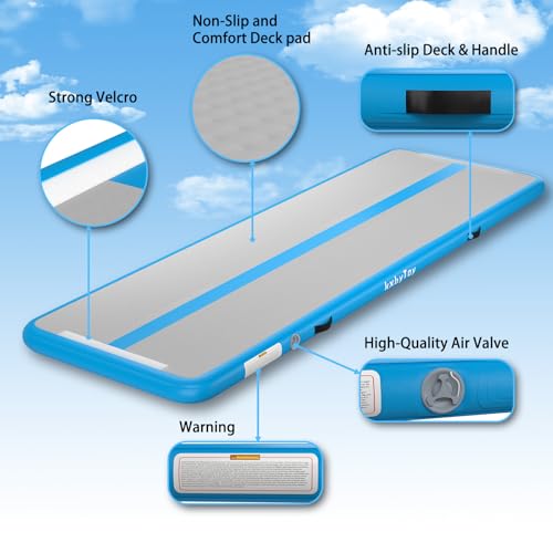 4 inches Thickness Inflatable Gymnastics Air Mat with Electric Air Pump Y35350