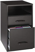 2 Drawer Black File Cabinet M975147