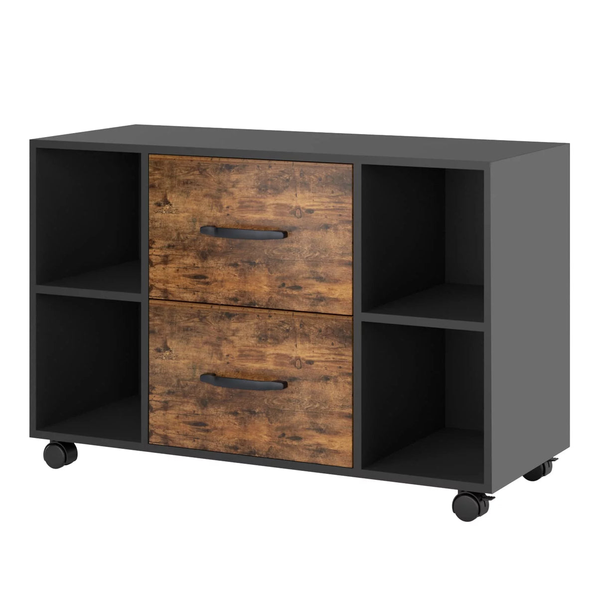 35.4" Mobile Lateral File Cabinet with 3 Drawers J8055