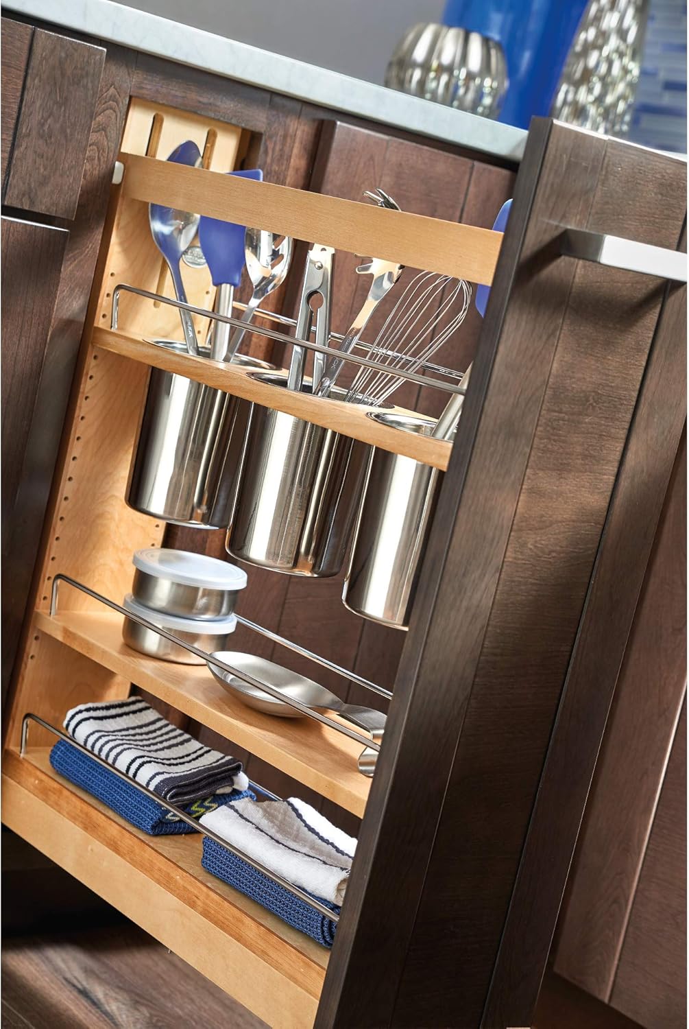 5-Inch Kitchen Utensil Pull Out Cabinet Organizer with Shelves V791356