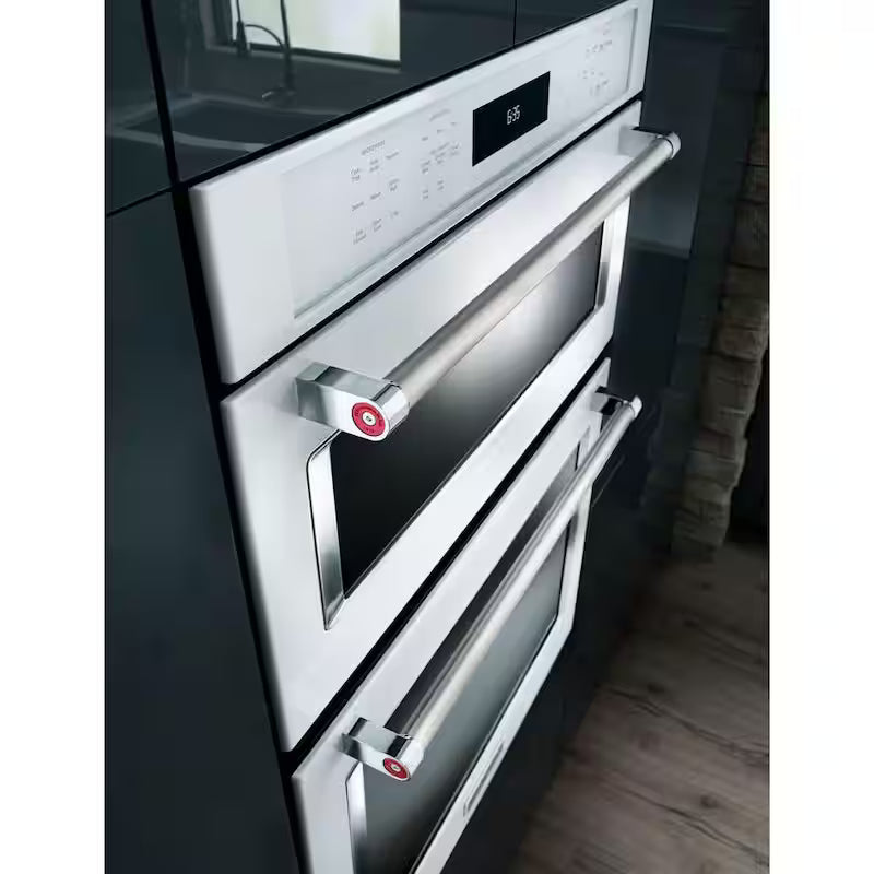 30 in. Double Electric Wall Oven Self-Cleaning with Convection in White I920717