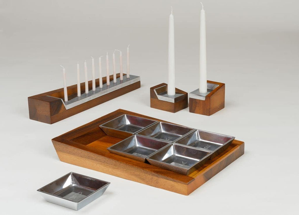 Wood and Alloy Seder Plate X608312