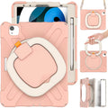 iPad Case with Rotatable Stand Shoulder Strap Pencil Holder Shockproof Silicone X70809