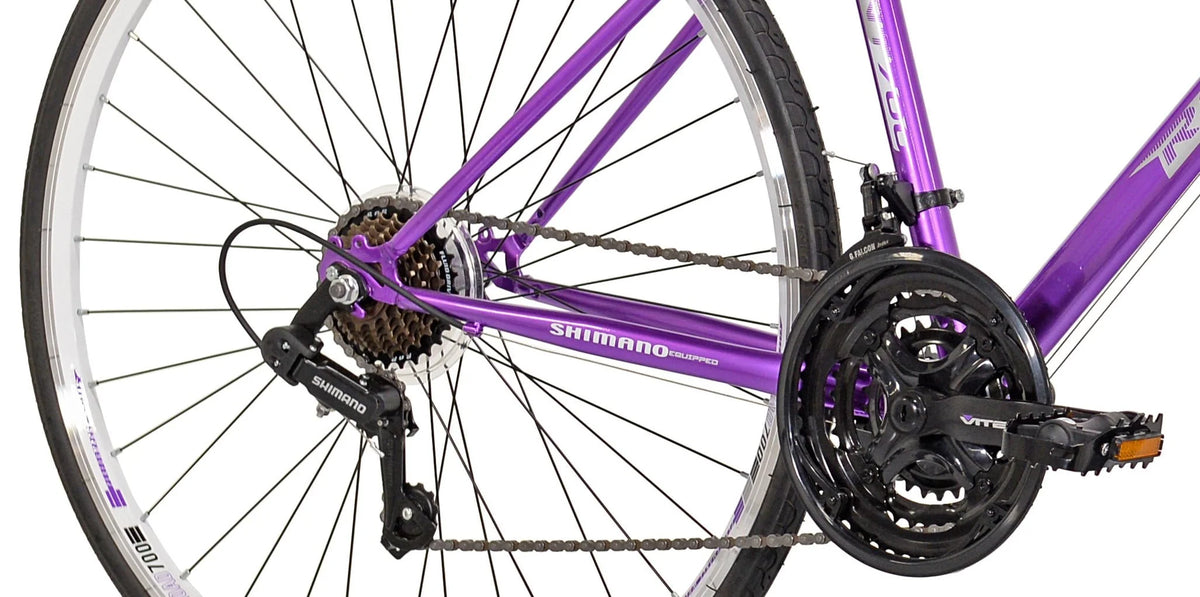700c Women's Road Bicycle Purple/White L159401