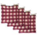 Buffalo Check Tufted Chair Pads Set of 4 L7284