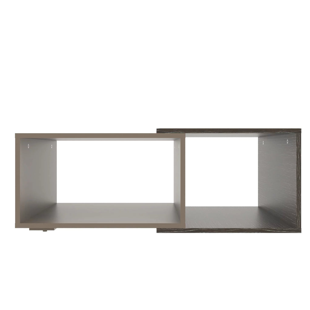 35 Inch Wooden Coffee Table with Open Compartments W31747