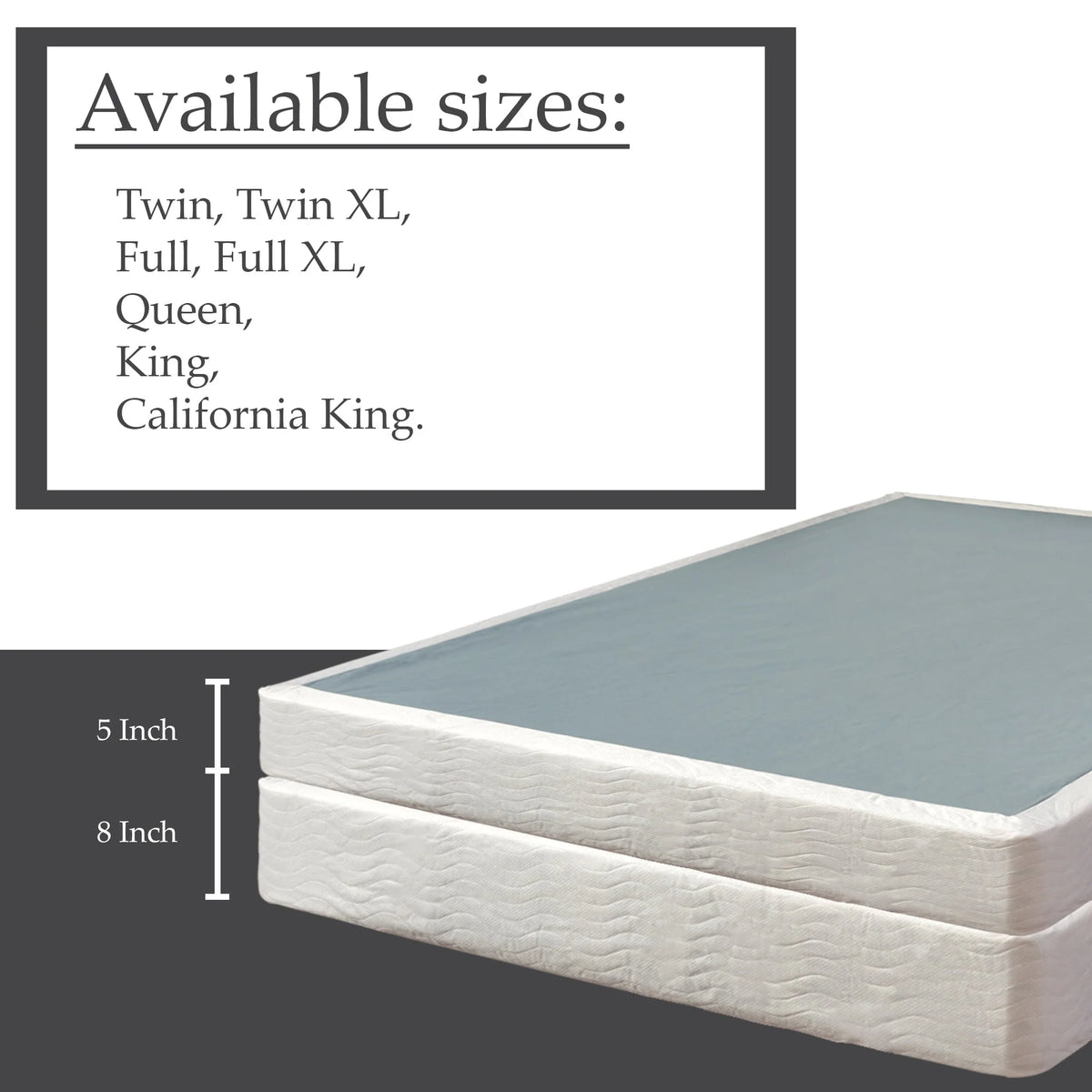 5-inch Sturdy Wood Box Spring Queen Q3968