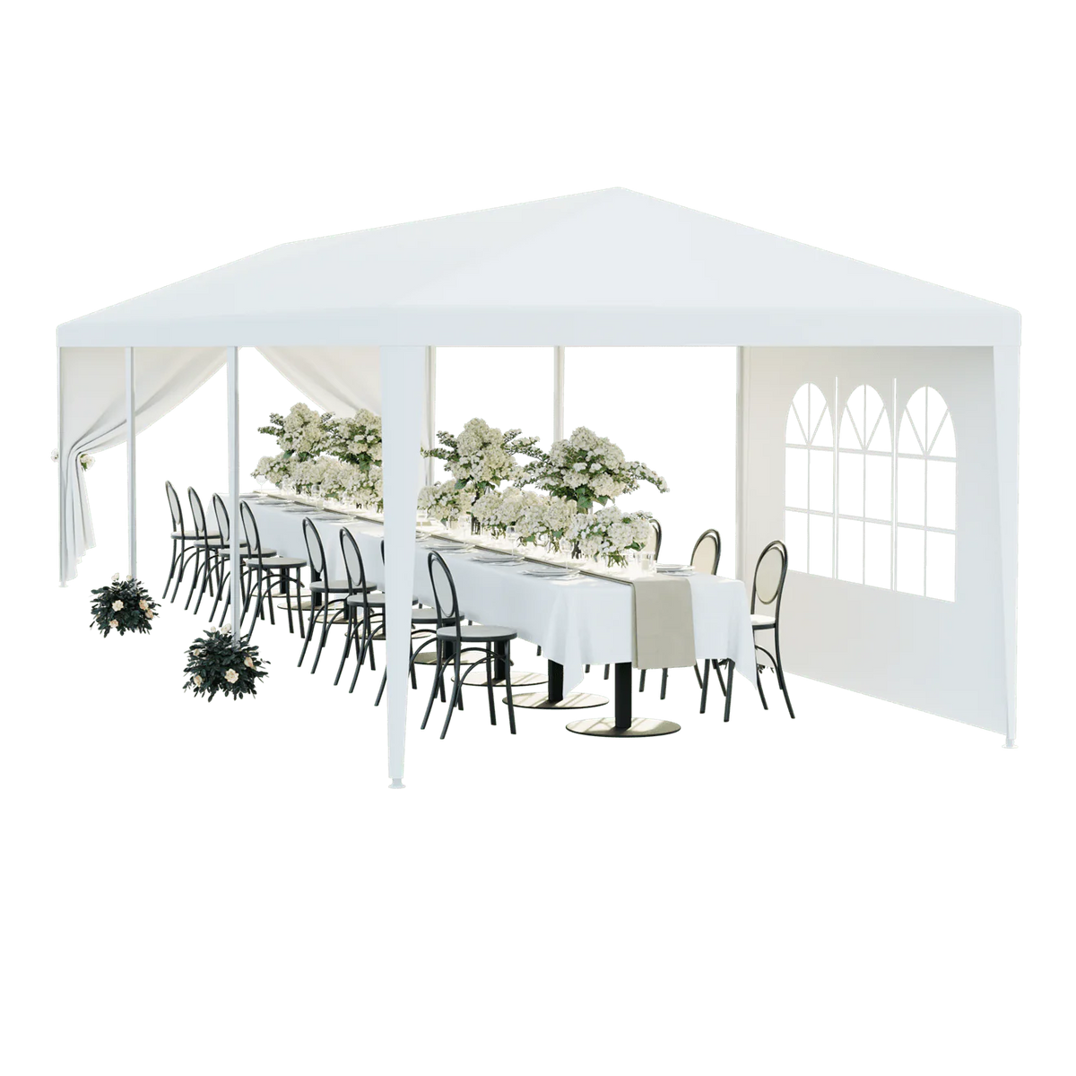 White 10 x 30' Canopy Tent C7778