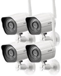 Wireless Security Camera System 4 Pack Full HD Outdoor WiFi IP Cameras with Night Vision J397998