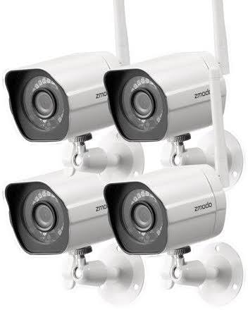 Wireless Security Camera System 4 Pack Full HD Outdoor WiFi IP Cameras with Night Vision J397998