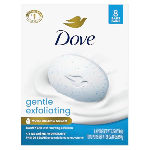 8 Bars Gentle Exfoliating Beauty Bar Soap 3.75 oz G964178