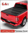 Tri-Fold Hard Tonneau Cover Truck Bed FRP On Top H532276