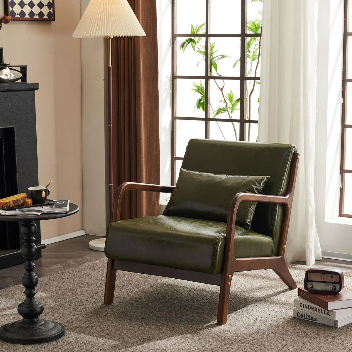Beige Accent Chair Q185
