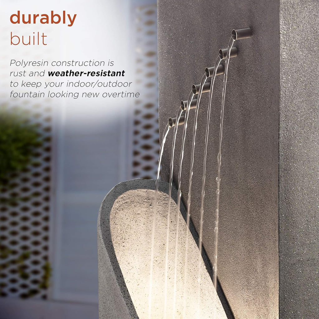 Gray Outdoor Water Fountain W2087
