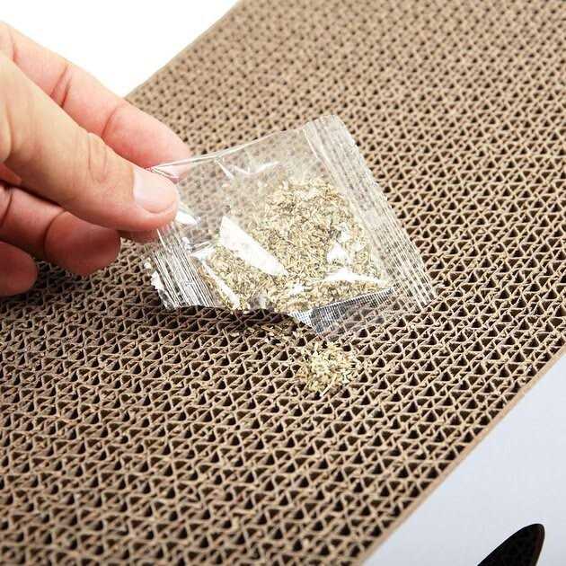 Cardboard Cat Scratcher with Catnip Q389517