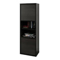 Black and Ebony 2-Door Bookcase K71168