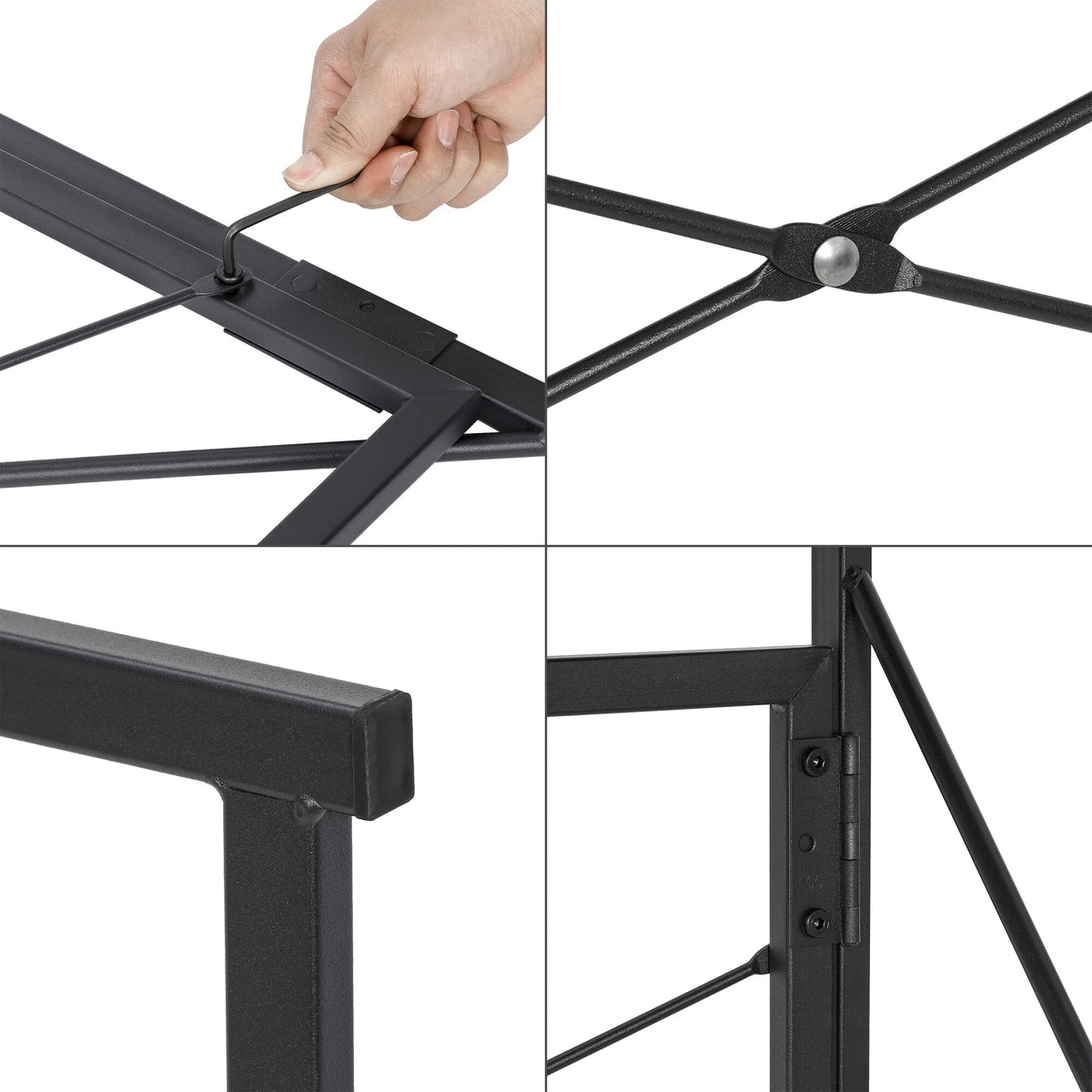 39 inch Folding Computer Desk Brown P51662