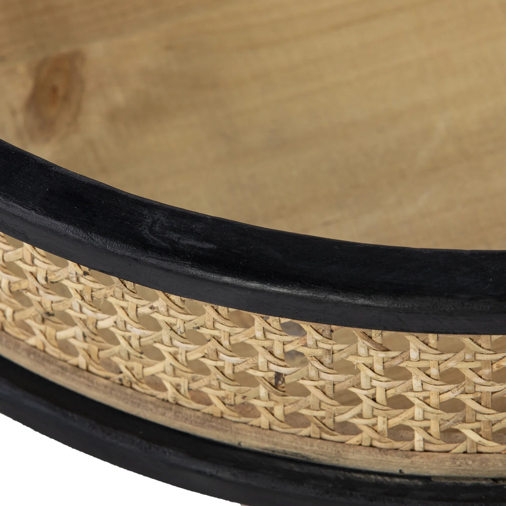 2-Piece Round Rattan Accent Table Set F660134