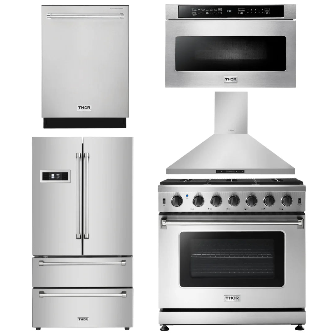36 In. Propane Gas Range 5 Piece Kitchen Set A66098