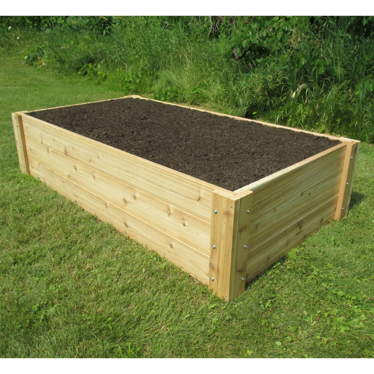 Natural Cedar Raised Bed Garden Kit O146946