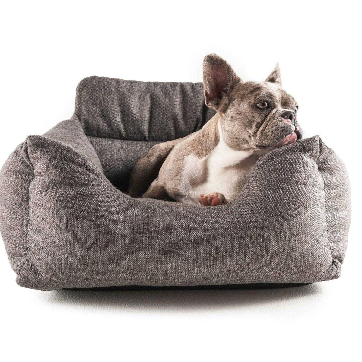 Memory Foam Dog Car Bed Gray H450