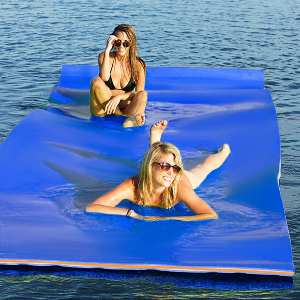 Blue 9x6FT Tear-Resistant XPE Foam Floating Water Mat U405