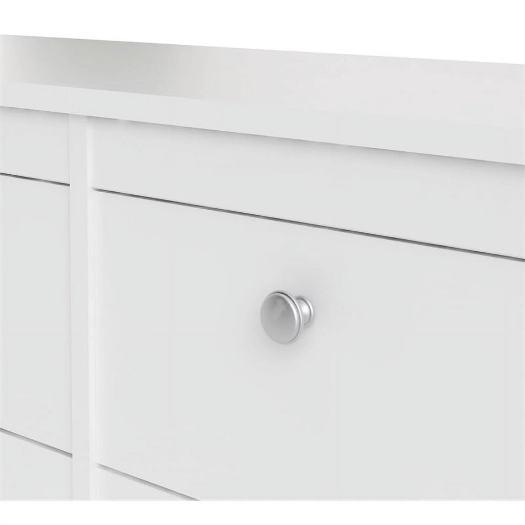 White 8 Drawer Engineered Wood Dresser E271