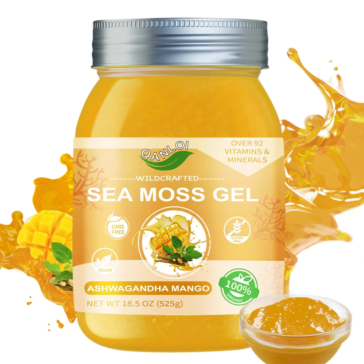 18.5 oz Organic Sea Moss Gel Supplement F4602