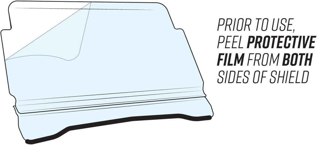Clear Scratch Resistant Flip Windshield S3303