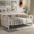 Modern Solid Wood Twin Size White Daybed W129