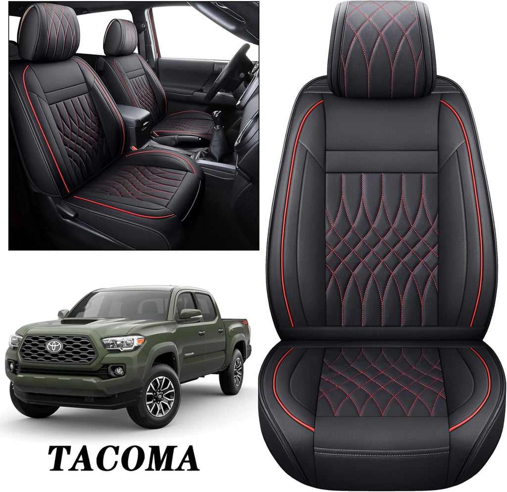 Toyota Tacoma Seat Covers 2005-2022 Crew Double Cab Pickup Airbag Compatible 5 PCS Full Set W292700