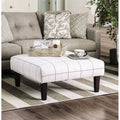 White and Gray Coffee Table Ottoman A665658
