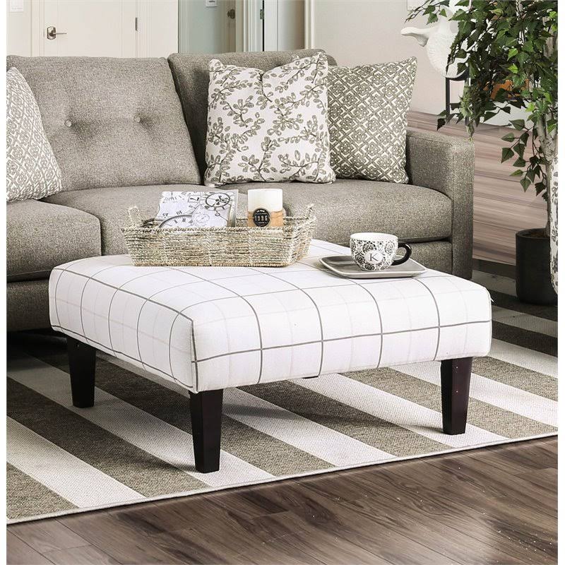 White and Gray Coffee Table Ottoman A665658