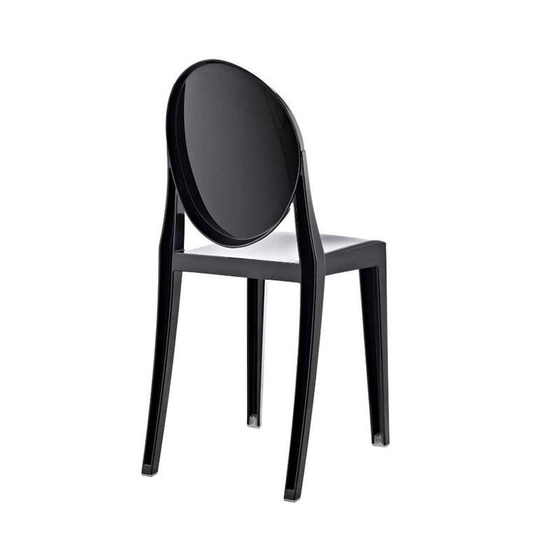 Polycarbonate Armless Chair Set of 2 N980206
